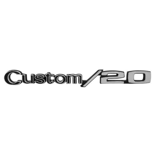 Picture of 1969-1972 Chevrolet GMC Truck Front Fender Emblem, “Custom/20”, Sold as a Pair