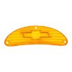 Picture of 1955 Full-Size Chevrolet Amber Parking Light Lens with Chrome Bowtie Pair