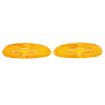 Picture of 1955 Full-Size Chevrolet Amber Parking Light Lens with Chrome Bowtie Pair