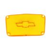 Picture of 1956 Full-Size Chevrolet Amber Parking Light Lens with Chrome Bowtie Pair