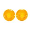 Picture of 1957 Full-Size Chevrolet Amber Parking Light Lens with Bowtie, Sold as a Pair