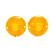 Picture of 1957 Full-Size Chevrolet Amber Parking Light Lens with Bowtie, Sold as a Pair