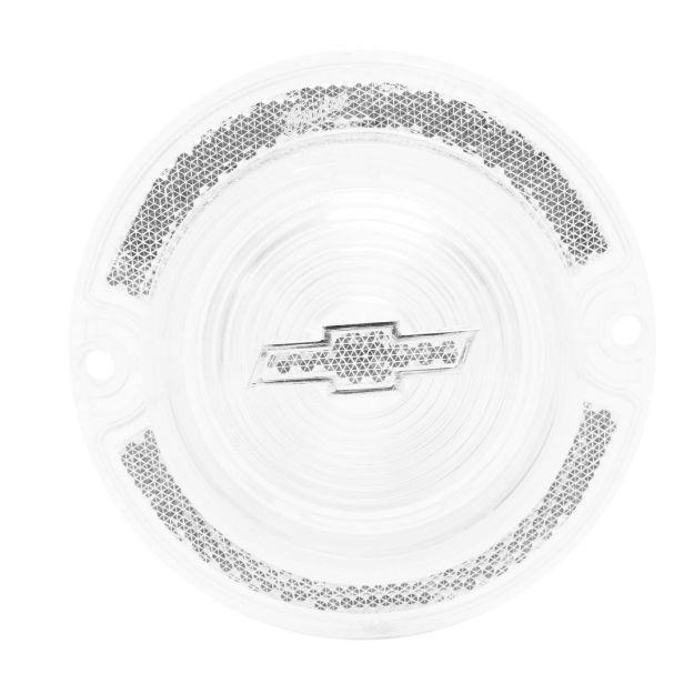 Picture of 1963 Full-Size Chevrolet Clear Tail Light Lens with Clear Bowtie, Sold as Each