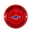 Picture of 1963 Full-Size Chevrolet Red Tail Light Lens with Blue Bowtie, Sold as Each