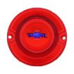 Picture of 1963 Full-Size Chevrolet Red Tail Light Lens with Blue Bowtie, Sold as Each