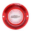 Picture of 1963 Full-Size Chevrolet Red Back Up Light Lens with Clear Bowtie, Sold as Each