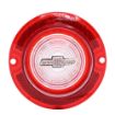 Picture of 1963 Full-Size Chevrolet Red Back Up Light Lens with Clear Bowtie, Sold as Each