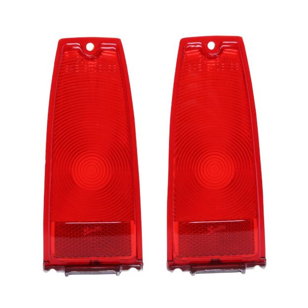 Picture of 1966-1967 Chevy II and Nova Red Tail Light Lens, Sold as a Pair