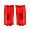 Picture of 1965 Chevelle Wagon/El Camino Red Outer Tail Light Lens, Sold as a Pair