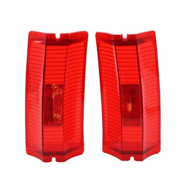 Picture of 1965 Chevelle Wagon/El Camino Red Outer Tail Light Lens, Sold as a Pair