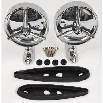Show details for 1955-1957 Chevrolet Bel Air Base Door Mirror Picture of 1955-1957 Chevrolet Bel Air Base Door Mirror
