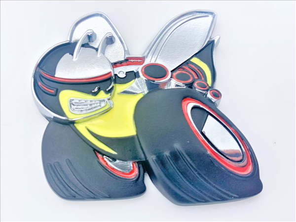 Picture of Scat Pack Fender Emblem - Metal, Driver's Side, Adhesive Backed - Fits 1971-1974 Dodge Challenger Dash