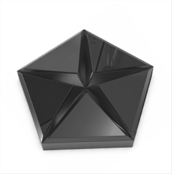 Picture of 1967-Present Mopar Black Pentastar Emblem - Adhesive Backed, Passenger Side Fender Badge