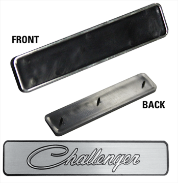 Show details for 1971-1974 Dodge Challenger Dash Emblem with Backing Plate - Includes Emblem & Two-Pin Base Picture of 1971-1974 Dodge Challenger Dash Emblem with Backing Plate - Includes Emblem & Two-Pin Base