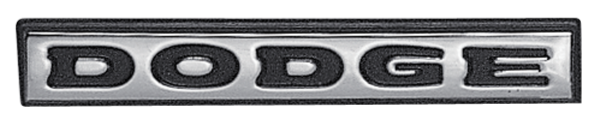 Picture of 1972-1974 Dodge Dart Demon "DODGE" Decklid Emblem - Chrome Finish Premium Quality Replacement