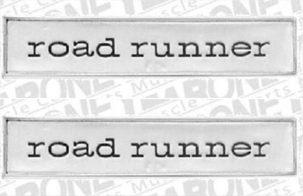 Picture of 1968-1969 Plymouth Road Runner Door, Dash, or Decklid Emblem Pair - Includes Mounting Hardware