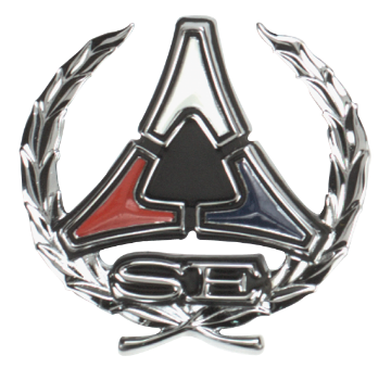 Show details for 1971-1972 Dodge Charger & 1970-1971 Dodge Challenger SE Painted Sail Panel Emblem - Individually Sold (2 Required Per Car) (3444937) Picture of 1971-1972 Dodge Charger & 1970-1971 Dodge Challenger SE Painted Sail Panel Emblem - Individually Sold (2 Required Per Car) (3444937)