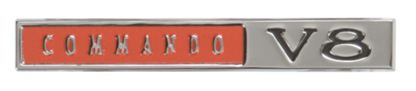 Picture of 1966-1967 Plymouth Commando V-8 Fender Emblem - High-Quality Reproduction (2579613)