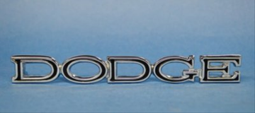 Show details for 1969 Dodge Dart "DODGE" Hood & 1971 Trunk Emblem - Verify Length (6 11/16" x 13/16") Picture of 1969 Dodge Dart "DODGE" Hood & 1971 Trunk Emblem - Verify Length (6 11/16" x 13/16")