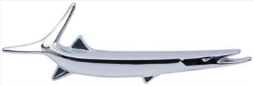 Show details for 1967-1968 Plymouth Barracuda RH Passenger Side Fish Fender Emblem - OEM-Style Restoration Picture of 1967-1968 Plymouth Barracuda RH Passenger Side Fish Fender Emblem - OEM-Style Restoration