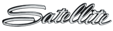 Show details for 1966 Plymouth Satellite Fender Emblem - Authentic Restoration Badge Picture of 1966 Plymouth Satellite Fender Emblem - Authentic Restoration Badge