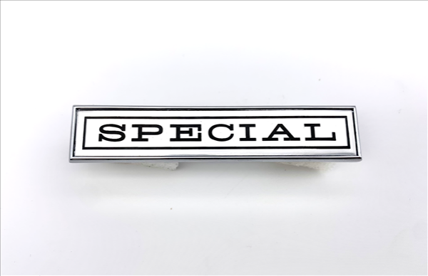 Picture of 1971 Dodge Challenger Tail Panel Emblem - Proper Pin Placement for 1971 Models Only, Includes Hardware