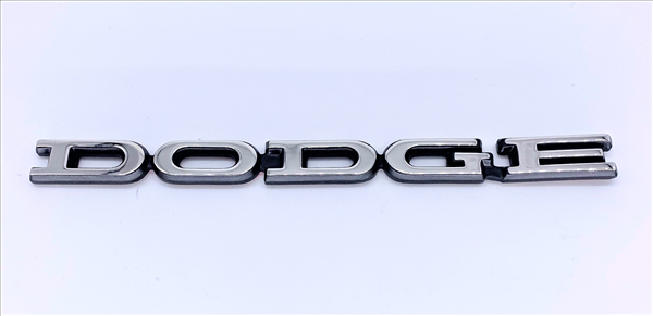 Picture of 1972-1974 Dodge Dart "DODGE" Hood or Trunk Lid Emblem - Adhesive Backed for Easy Installation