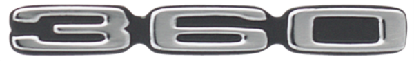Picture of 1973-1976 Dodge Dart & Duster 360 Fender or Hood Emblem - Tape Back for Secure Installation