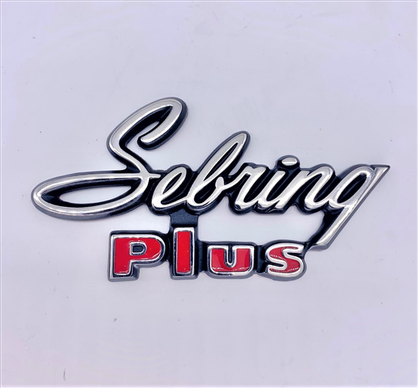 Picture of 1971-1972 Plymouth Satellite Sebring Plus Quarter Panel & Trunk Lid Emblem - Adhesive Backed