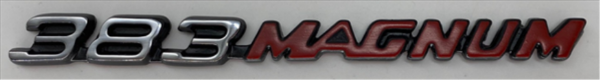 Picture of 1970-1971 Dodge Challenger 383 Magnum Hood Emblem & 1971 Charger R/T Fender Emblem - Adhesive Backed