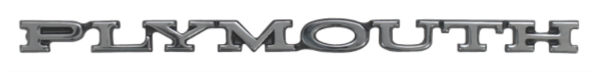 Picture of 1970 Plymouth Road Runner & Satellite "PLYMOUTH" Grille Emblem - Authentic OEM-Style Reproduction