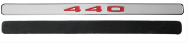 Picture of 1970 Plymouth Road Runner & GTX Back-of-Hood 440 Emblem with Backing Plate - High-Quality Restoration