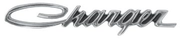 Show details for 1968 Dodge Charger R/T Rear Panel Emblem - For 2-Door Hardtop Rear Panel Picture of 1968 Dodge Charger R/T Rear Panel Emblem - For 2-Door Hardtop Rear Panel