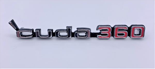 Picture of 1973-1974 Plymouth Cuda 360 Dual Hood Scoop Emblem - Sold Individually, OEM Reproduction