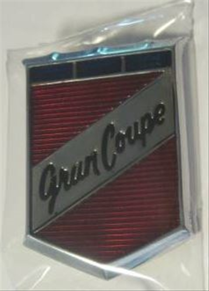 Picture of 1970-1971 Plymouth Barracuda Gran Coupe Emblem - Fits 1970 Fender & 1971 Door, Includes Hardware