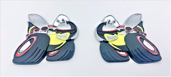 Picture of Dodge Scat Pack Fender Emblem Set - Driver & Passenger Side Pair, Adhesive Backed