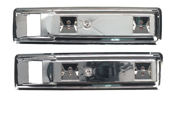 Picture of 1968-1970 B-Body 13" Chrome Front Armrest Bases - For Use with 9.5" Pads, Includes Mounting Hardware
