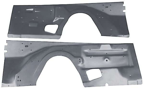 Picture of 1970-1974 Dodge Challenger & Plymouth Cuda Inner Fenders (LH & RH) - Reproduction for E-Body Models (Pair)