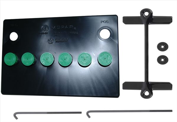 Picture of 1970-1971 Mopar B-Body Battery Topper with Green Caps & Battery Strap - Authentic OEM-Style Reproduction