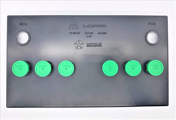 Picture of Group 27 Battery Topper with Green Caps - Fits 1966-1974 Chrysler Models