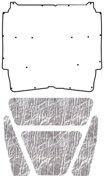 Picture of 1965-1966 AMC Ambassador AcoustiHood Under-Hood Insulation and Sound Barrier Kit