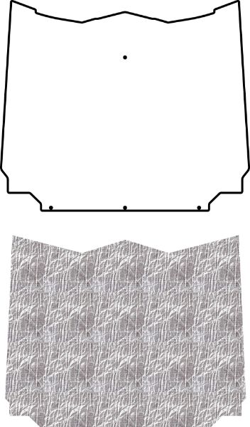 Picture of 1958-60 Rambler American AcoustiHood Under Hood Cover by QuietRide Solutions with Heatshield Panels and Installation Kit