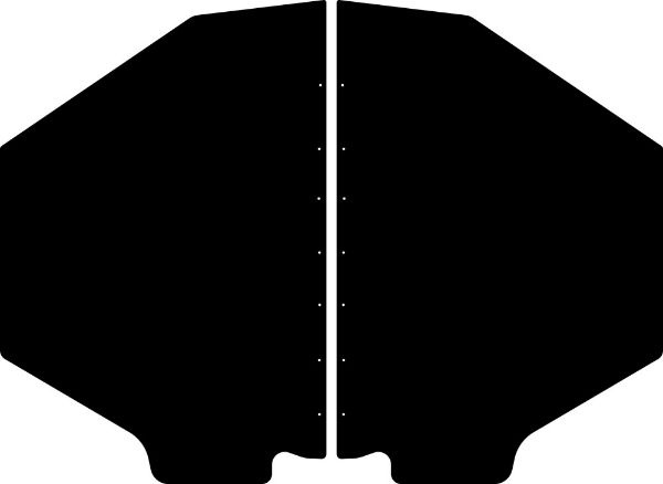 Picture of 1935-1936 Ford Cowl Side Panel Set by QuietRide Solutions - Leather Grain ABS