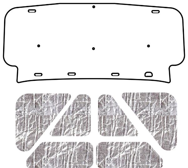Picture of 2007-2013 GMC Truck QuietRide Solutions AcoustiHood Under Hood Cover with Heatshield Panels and Installation Kit