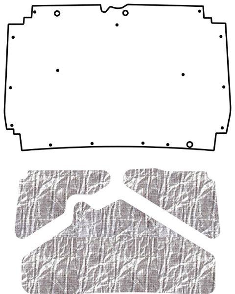 Picture of 1987-1992 Jeep Comanche AcoustiHood Under-Hood Insulation & Sound Barrier Kit