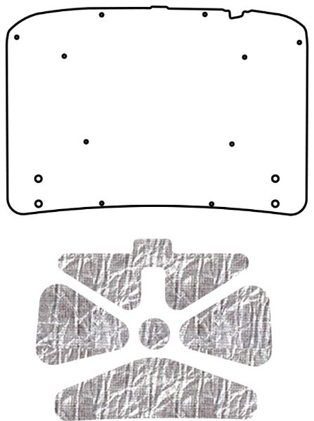 Picture of 1963-65 Buick Riviera QuietRide AcoustiHood Under Trunk Cover Kit with Heatshield Panels and Installation Accessories