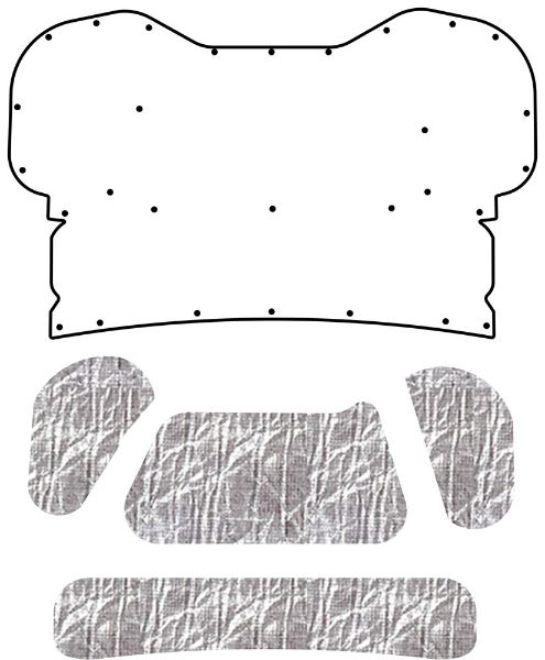 Picture of 1992-1996 Ford Bronco AcoustiHood Under-Hood Insulation & Sound Barrier Kit