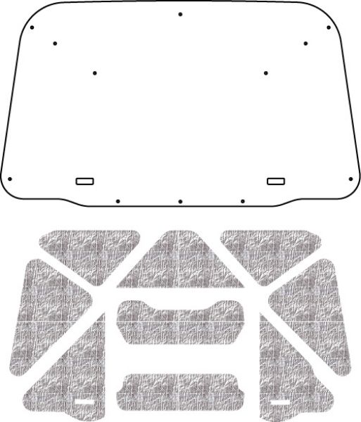 Picture of 2002-2009 Chevrolet TrailBlazer AcoustiHood Under-Hood Insulation and Sound Barrier Kit by QuietRide Solutions