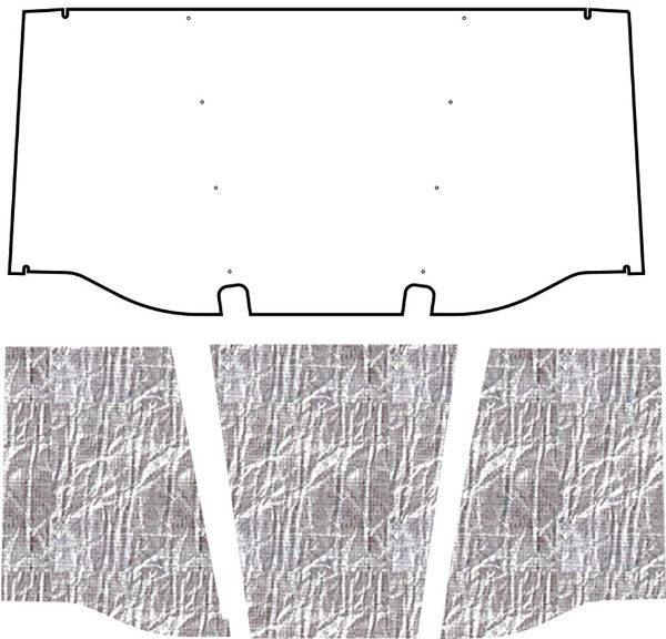 Picture of 1969-72 Chevrolet Truck QuietRide AcoustiHood Under Hood Cover Kit with Heatshield Panels and Installation Accessories