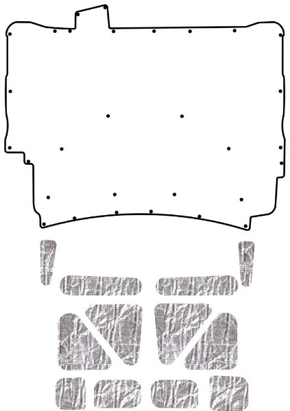 Picture of 1973-75 Chevrolet AcoustiHood Cover Kit by QuietRide Solutions with HeatShield Insulation Panels